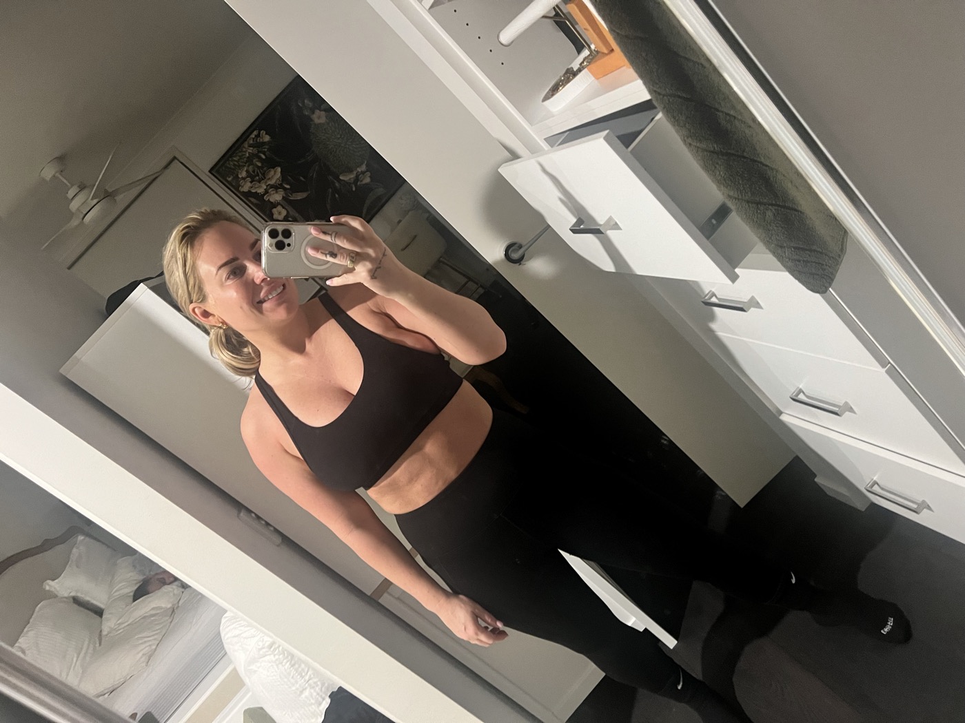 Rose before training with Dylan